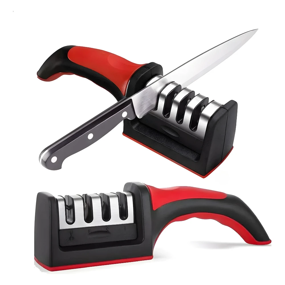 Stainless Kitchen Knives Sharpster With 3 Professional Sharppers - Imagem 5