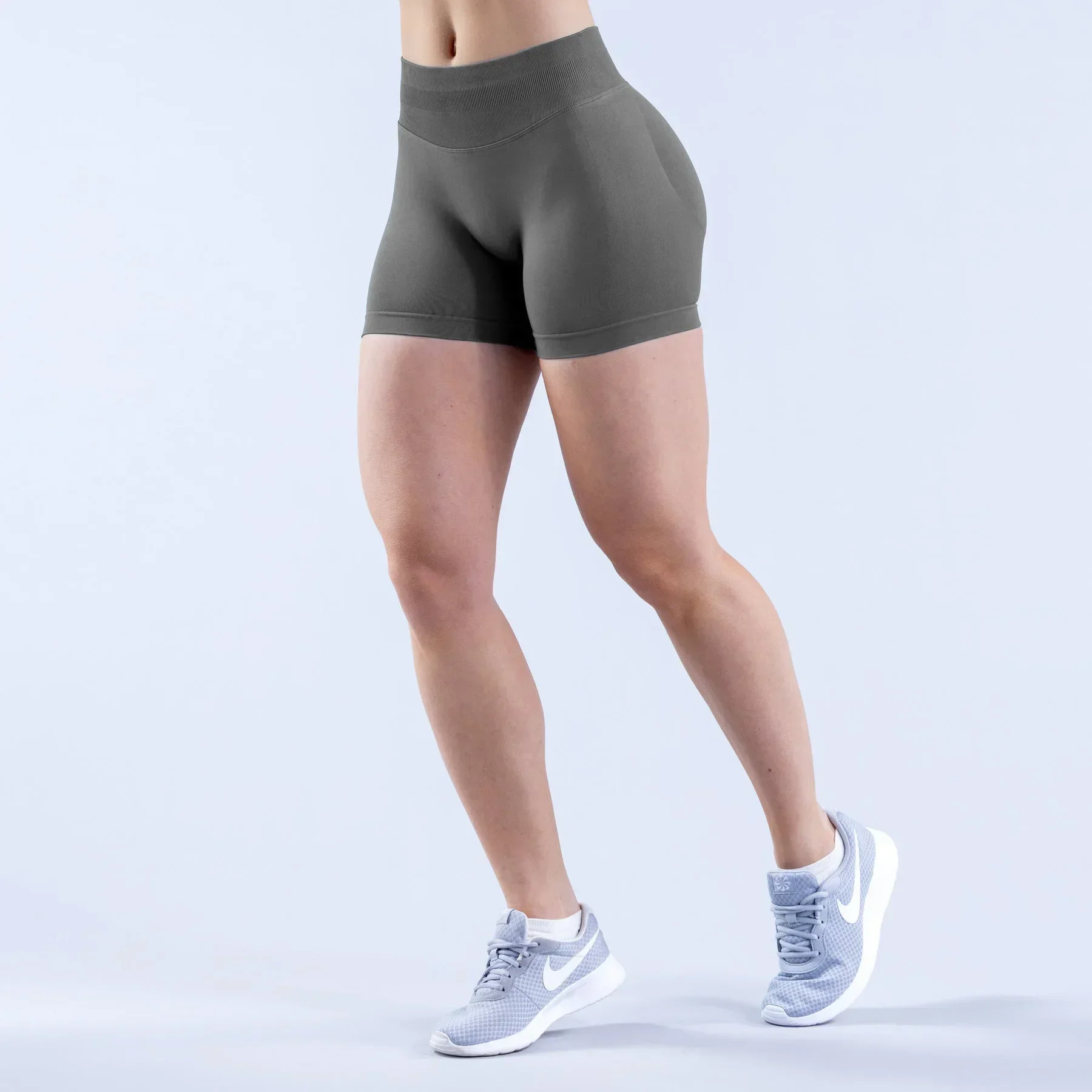 Summer High Waisted Yoga Shorts Fashionable and Sexy Running Fitness Pants Solid Color Yoga Leggings Customizable labels - Imagem 4