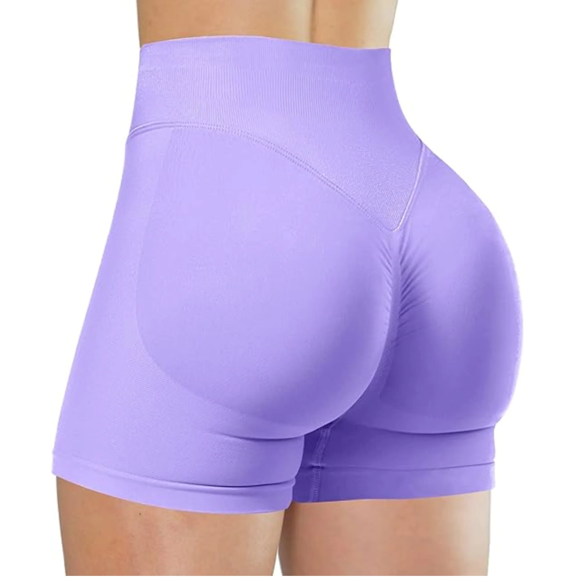 Summer High Waisted Yoga Shorts Fashionable and Sexy Running Fitness Pants Solid Color Yoga Leggings Customizable labels - Imagem 8