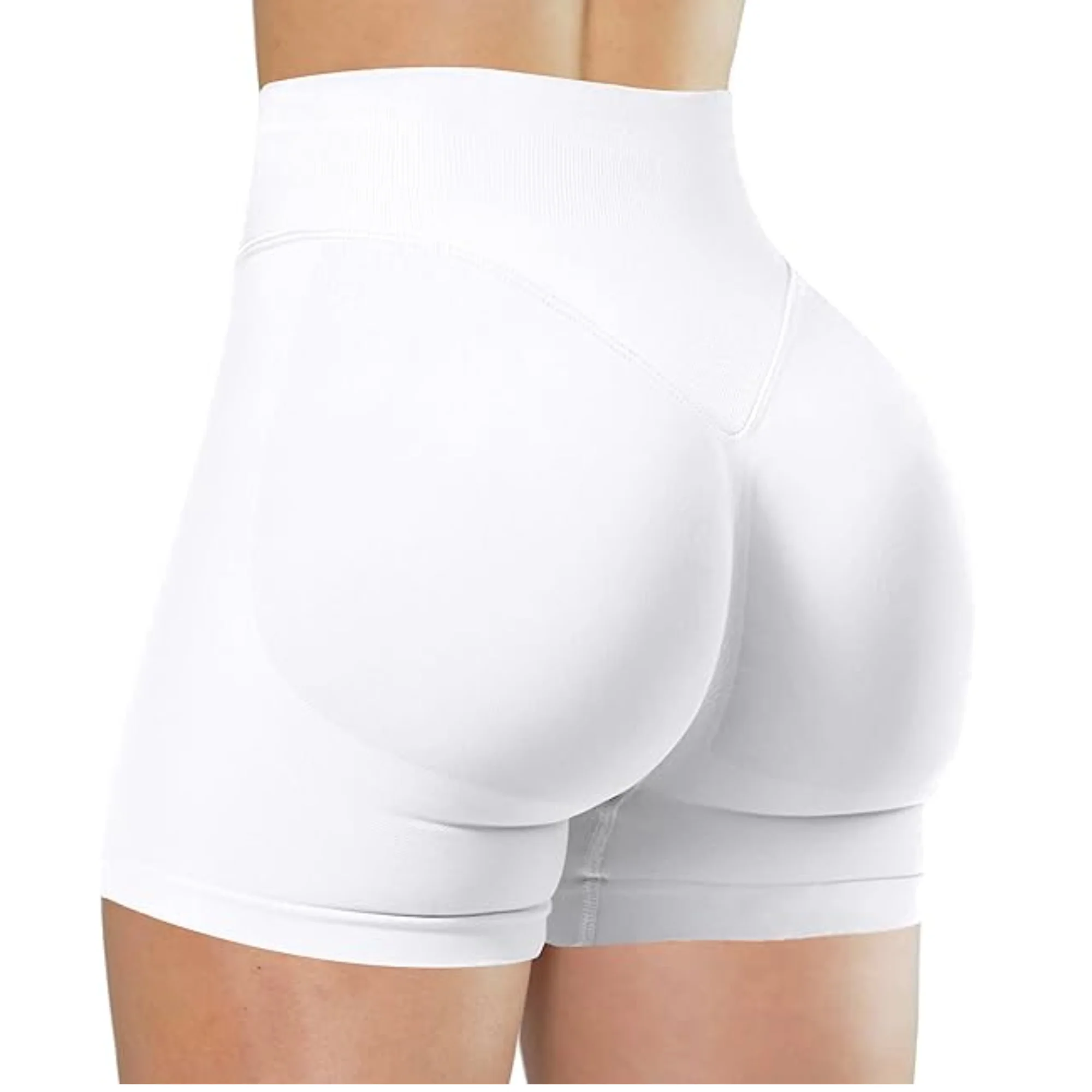 Summer High Waisted Yoga Shorts Fashionable and Sexy Running Fitness Pants Solid Color Yoga Leggings Customizable labels - Imagem 25