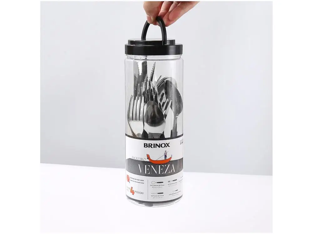 20 Pieces Venice Brinox Stainless Steel - Imagem 6