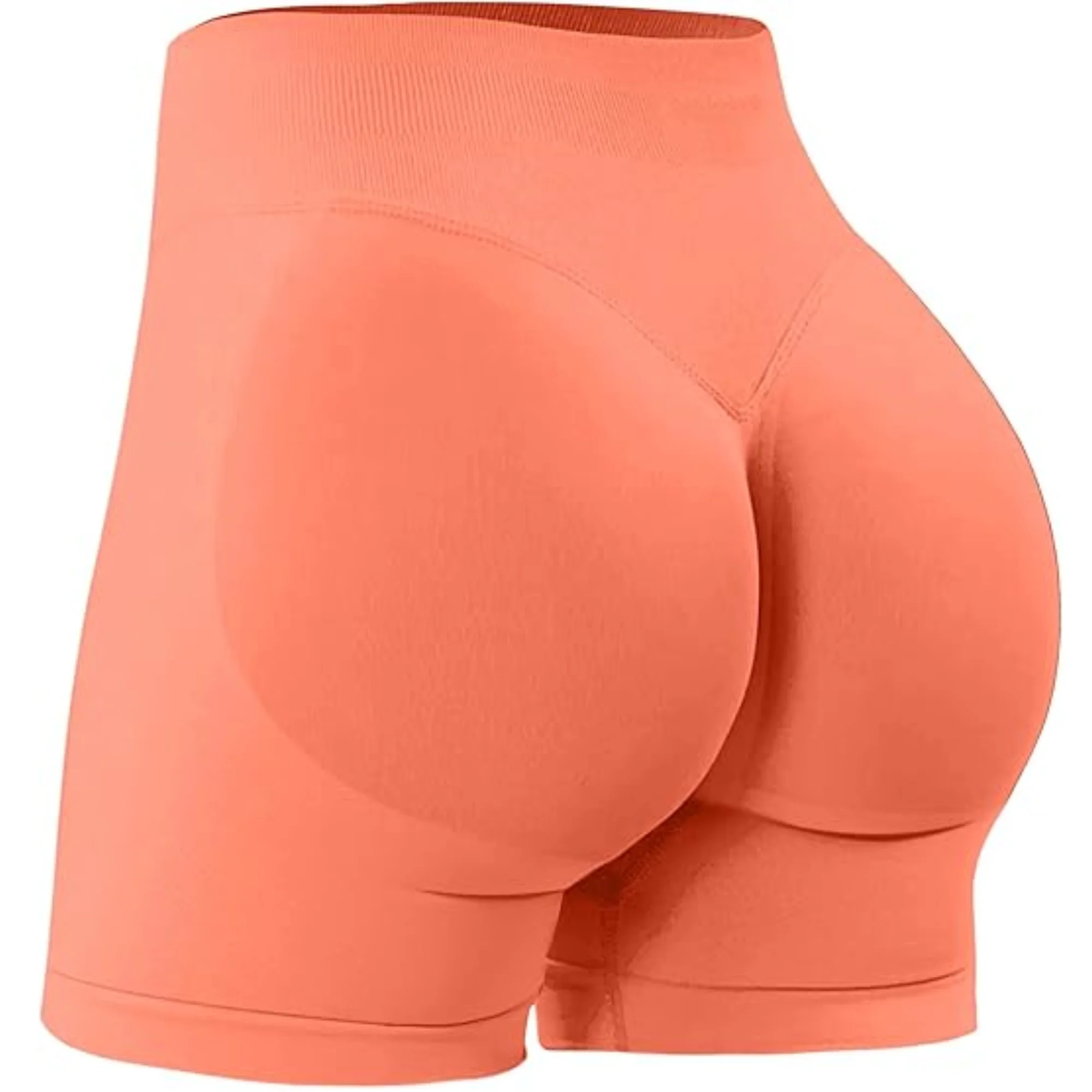 Summer High Waisted Yoga Shorts Fashionable and Sexy Running Fitness Pants Solid Color Yoga Leggings Customizable labels - Imagem 9