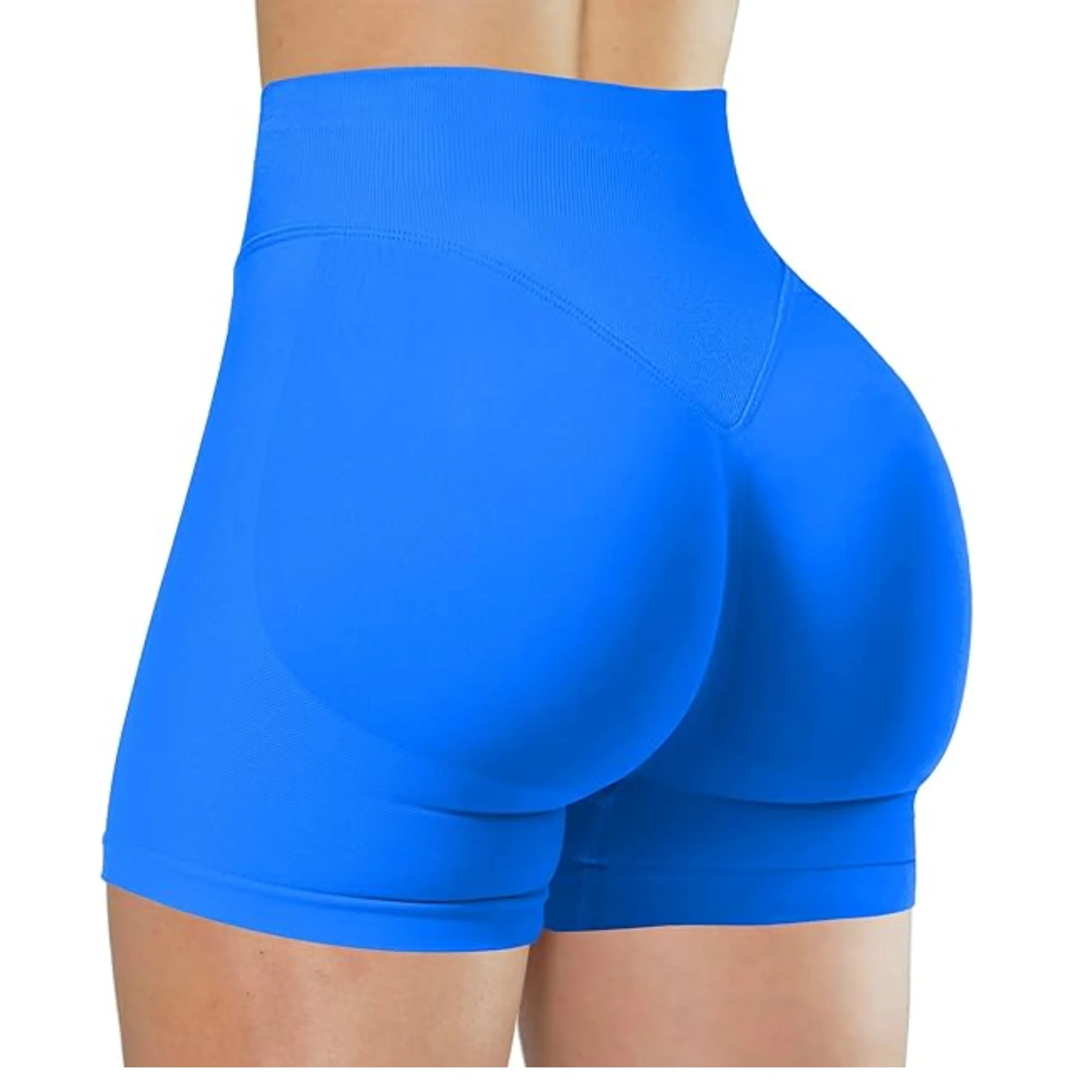 Summer High Waisted Yoga Shorts Fashionable and Sexy Running Fitness Pants Solid Color Yoga Leggings Customizable labels - Imagem 13
