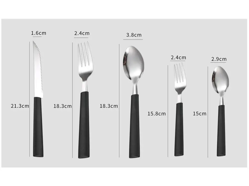 20 Pieces Venice Brinox Stainless Steel - Imagem 2